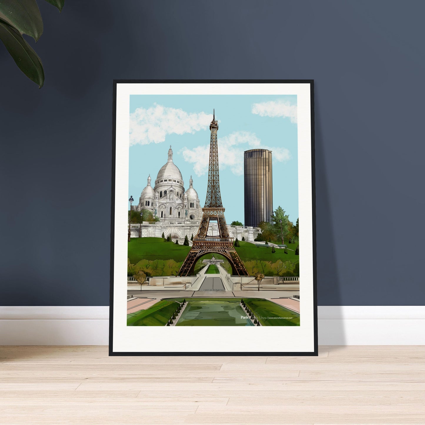 Paris Fine Detail Print |Sacré-Cœur & Eiffel Tower