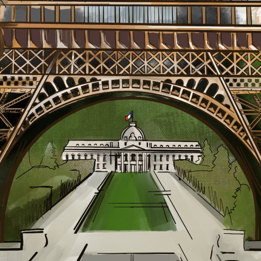 Paris City Skyline | Eiffel Wall Art