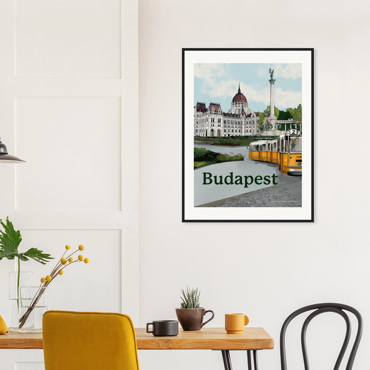 Budapest Architectural Print | Urban City Art