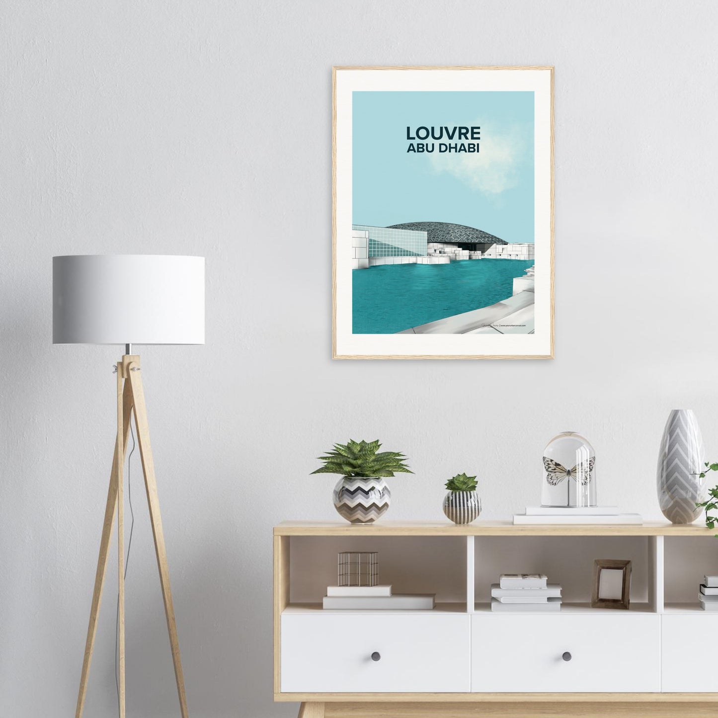 Louvre Abu Dhabi Art Print | Iconic Architecture Poster