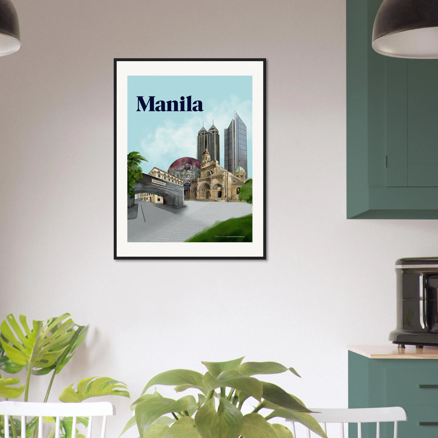 Manila Cityscape Wall Art | Cathedral & Intramuros