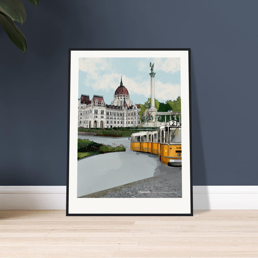 Budapest Cityscape Print | Hungarian Parliament